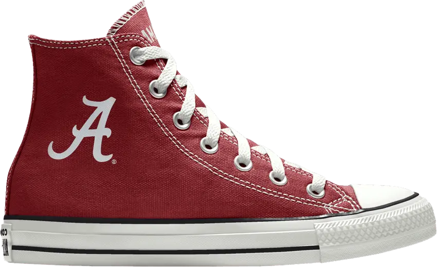  Converse Chuck Taylor All Star High &#039;University of Alabama Crimson Tide&#039; By You