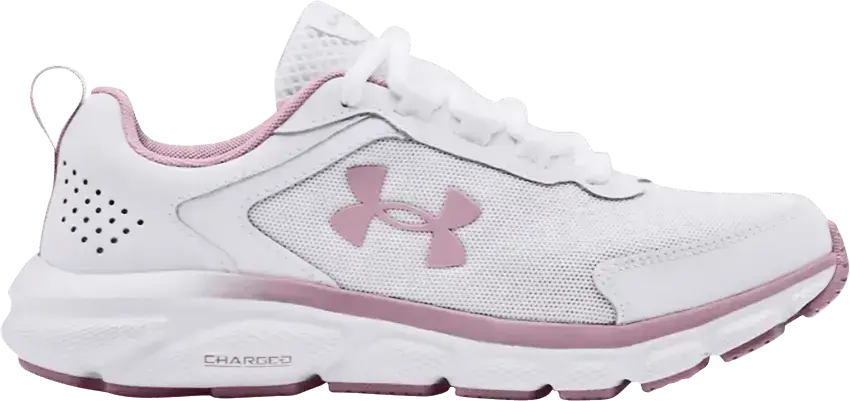  Under Armour Wmns Charged Assert 9 Wide &#039;White Mauve Pink&#039;