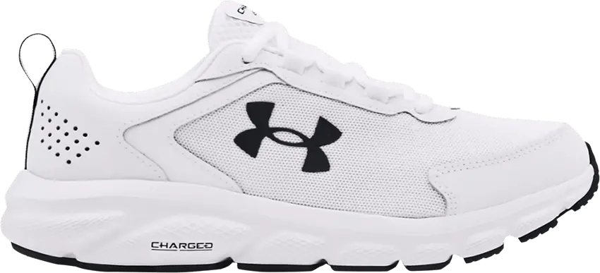  Under Armour Wmns Charged Assert 9 Wide &#039;White Black&#039;