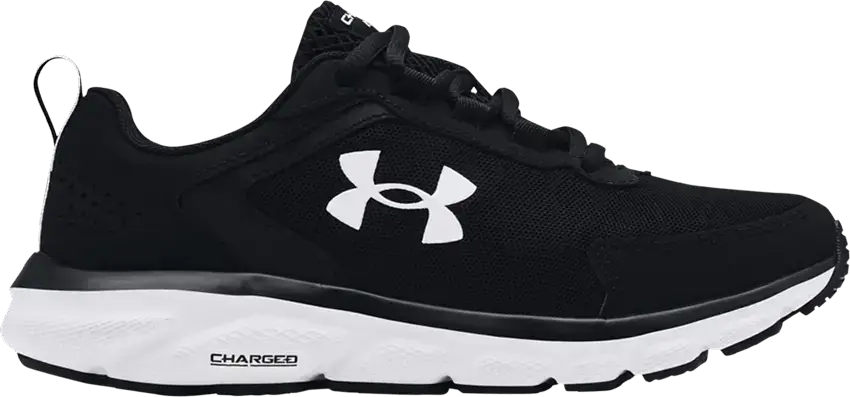  Under Armour Wmns Charged Assert 9 Wide &#039;Black White&#039;