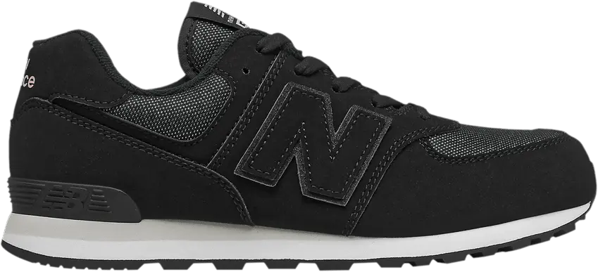  New Balance 574 Big Kid Wide &#039;Fashion Metallic - Black&#039;