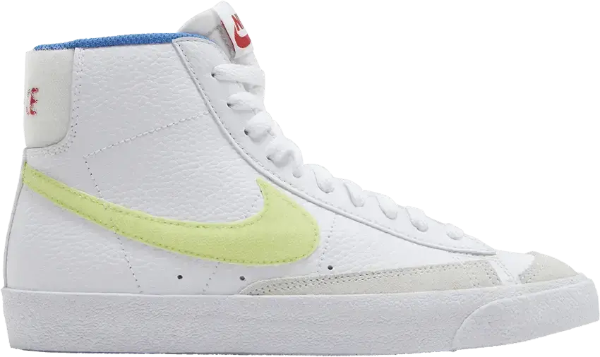  Nike Blazer Mid 77 White Lemon Velcro (GS)