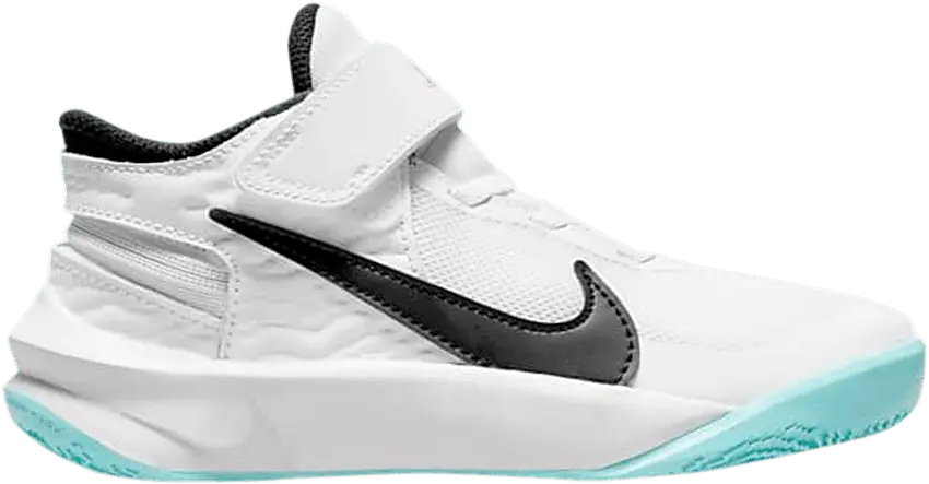  Nike Team Hustle D10 FlyEase PS &#039;White Black&#039;