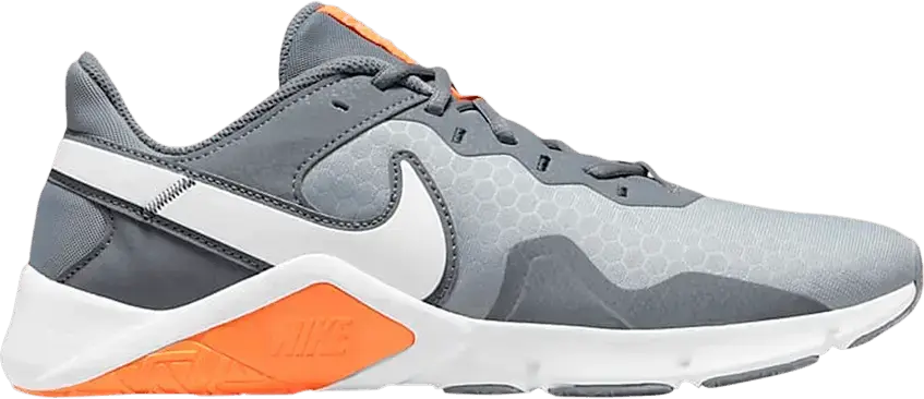  Nike Legend Essential 2 &#039;Wolf Grey Total Orange&#039;