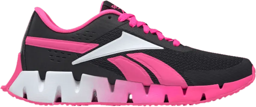  Reebok Zig Dynamica 2 J &#039;Black Atomic Pink&#039;