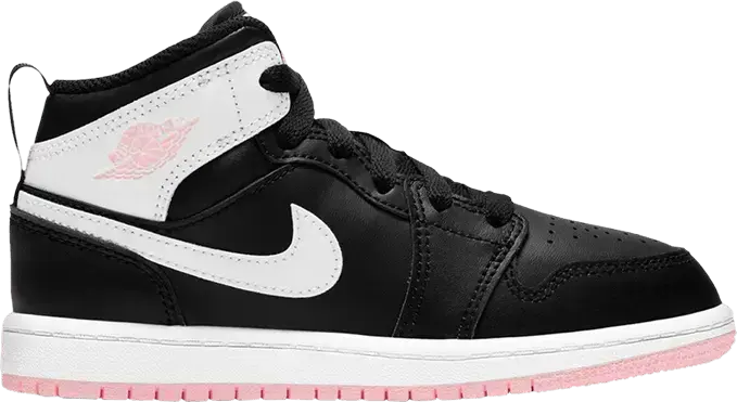  Jordan 1 Mid Arctic Pink Black (PS)