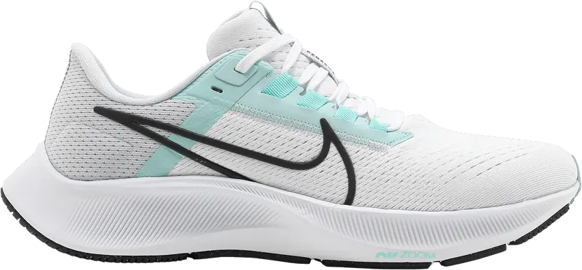  Nike Air Zoom Pegasus 38 White Aurora Green (Women&#039;s)
