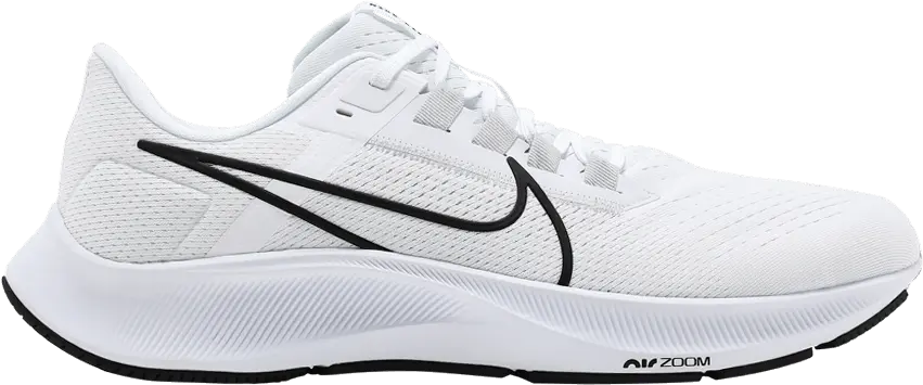  Nike Air Zoom Pegasus 38 White Black Pure Platinum