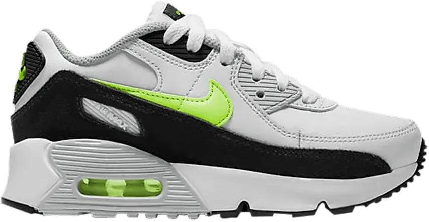  Nike Air Max 90 White Hot Lime (PS)