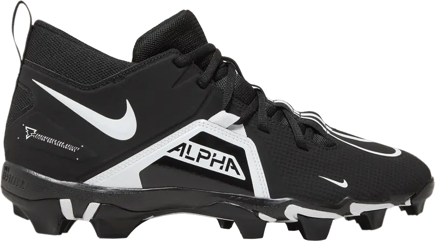  Nike Alpha Menace 3 Shark Black White (Wide)