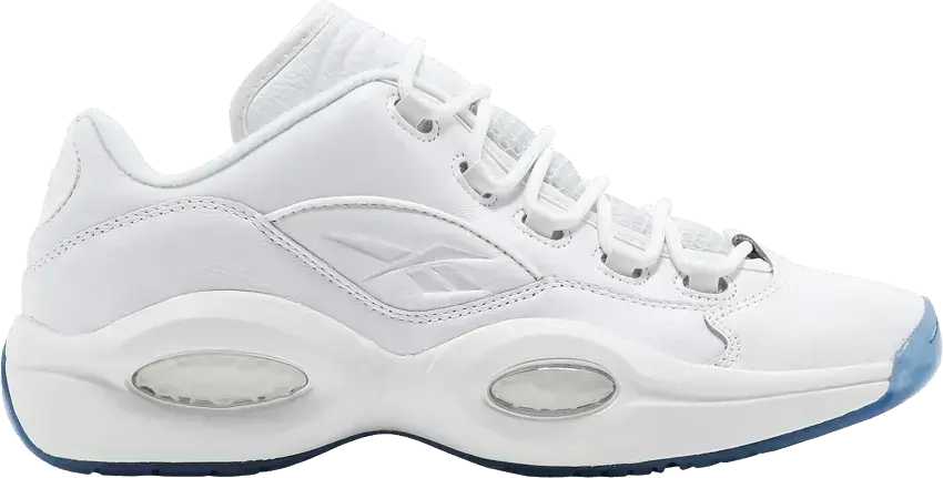  Reebok Question Low White Clear Blue Sole