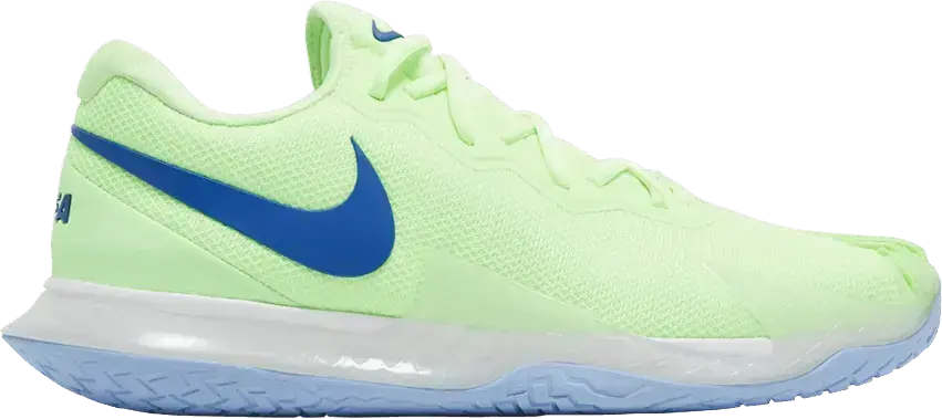  NikeCourt Zoom Vapor Cage 4 Rafa &#039;Lime Glow Hyper Blue&#039;