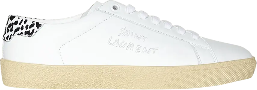  Saint Laurent Wmns Court Classic SL/06 Low &#039;Leopard&#039;