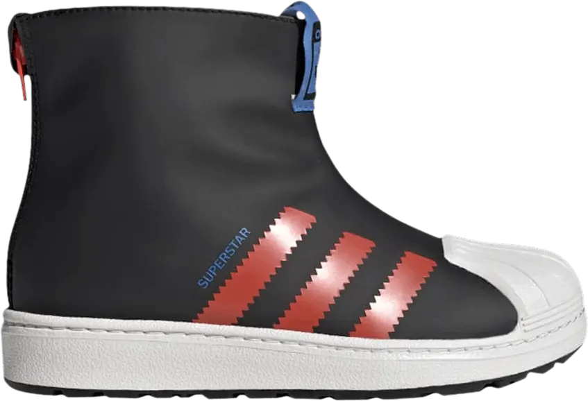  Adidas Superstar 360 Rain Boot J &#039;Black Bright Red&#039;