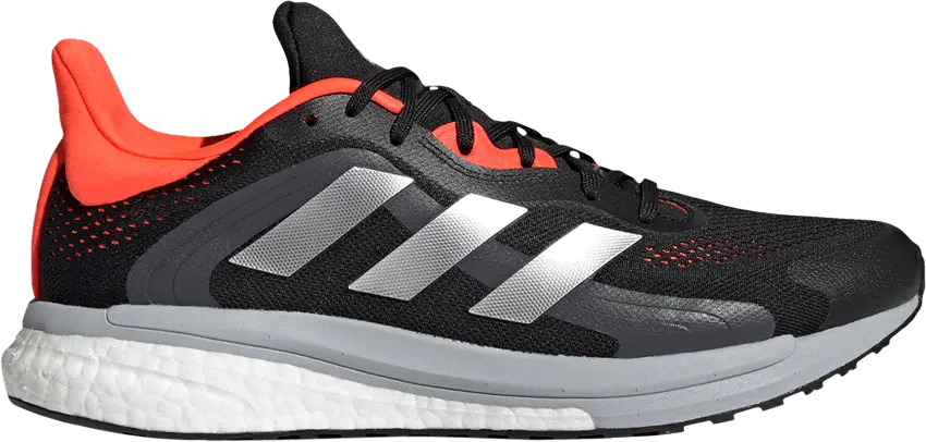  Adidas SolarGlide 4 ST &#039;Black Solar Red&#039;
