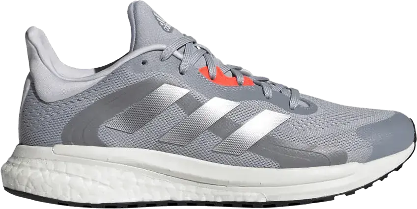  Adidas Wmns SolarGlide 4 ST &#039;Halo Silver Solar Red&#039;