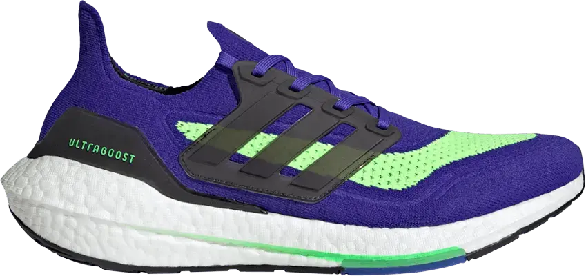  Adidas adidas Ultra Boost 21 Sonic Ink Screaming Green