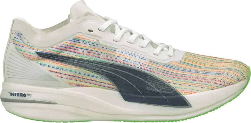  Puma Deviate Nitro Elite Racer SP &#039;White Green Glare&#039;