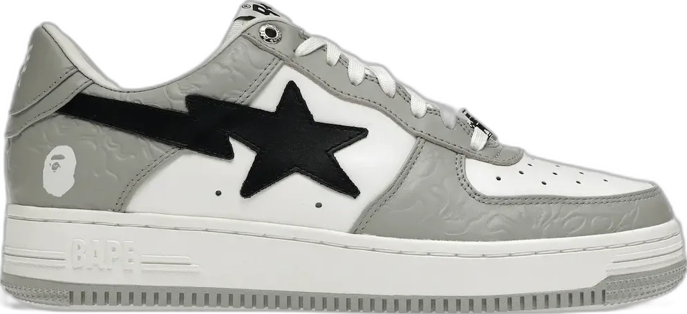  A Bathing Ape Bape Sta Low Grey Black