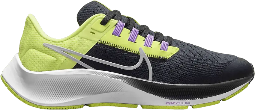  Nike Air Zoom Pegasus 38 GS &#039;Dark Smoke Grey Light Lemon Twist&#039;