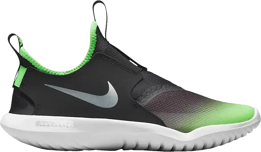  Nike Flex Runner GS &#039;Black Green Strike&#039;