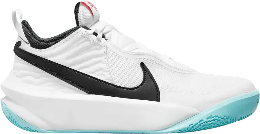  Nike Team Hustle D10 GS &#039;White Black&#039;