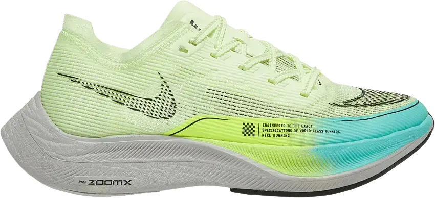 Nike ZoomX Vaporfly Next% 2 Barely Volt Turquoise (Women&#039;s)