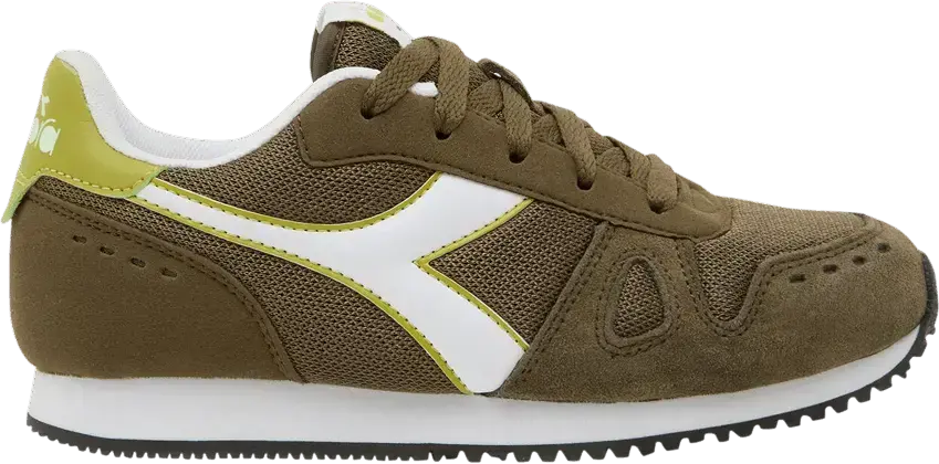  Diadora Simple Run Big Kid &#039;Olive Green&#039;