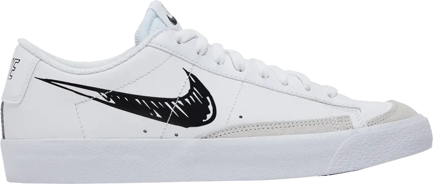  Nike Blazer Low &#039;77 GS &#039;Sketch - White Black&#039;