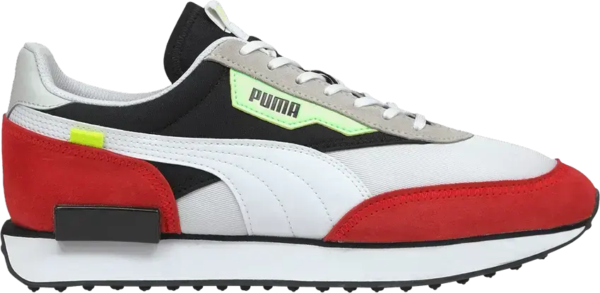  Puma Future Rider Retro White High Risk Red