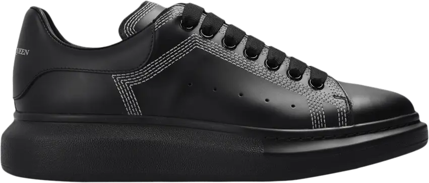  Alexander Mcqueen Alexander McQueen Oversized Sneaker &#039;Embroidered - Black Silver&#039;