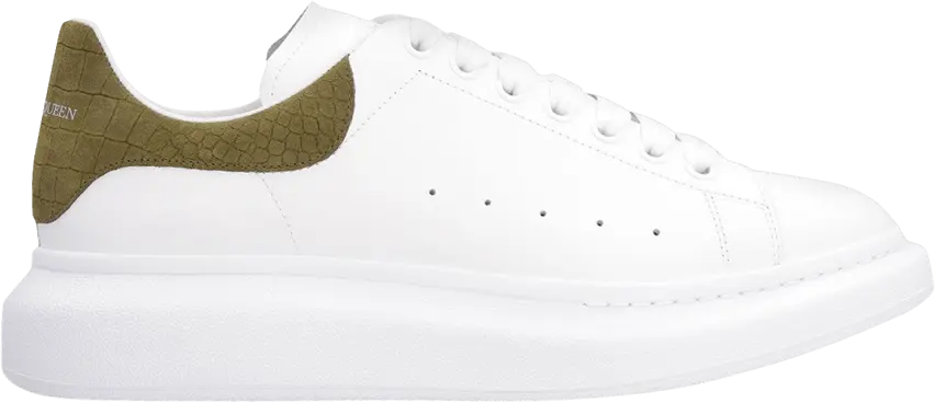  Alexander Mcqueen Alexander McQueen Oversized Sneaker &#039;White Khaki Crocodile&#039;