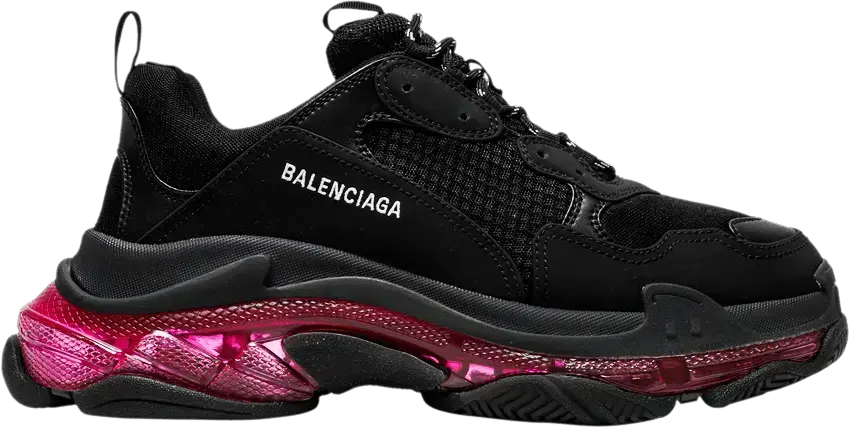  Balenciaga Triple S Sneaker &#039;Clear Sole - Black Pink Neon&#039;