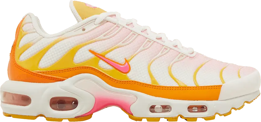 Nike Air Max Plus White Orange Pink (Women&#039;s)