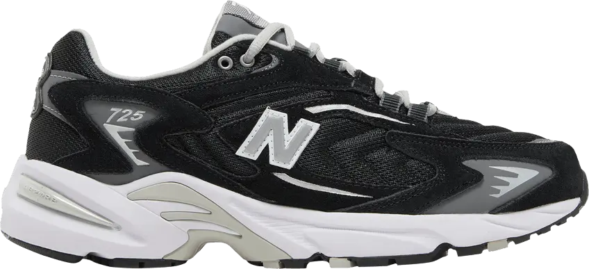  New Balance 725 Black Grey White