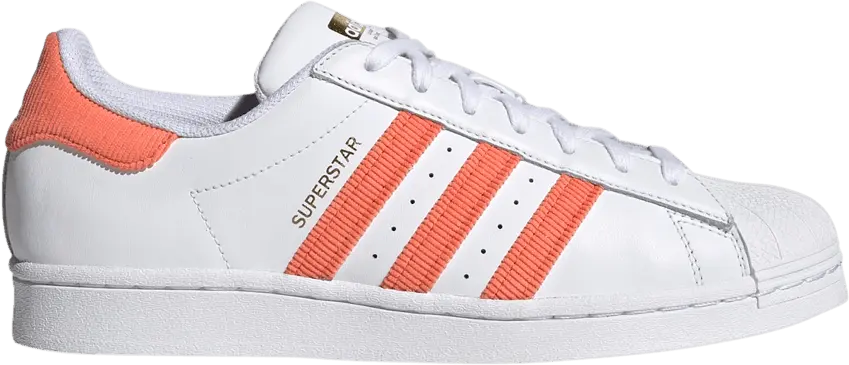  Adidas Superstar &#039;White True Orange&#039;