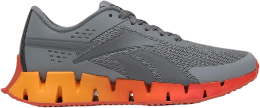  Reebok Zig Dynamica 2 Big Kid &#039;Grey Dynamic Red&#039;