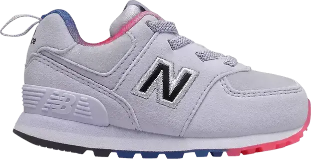  New Balance 574 Toddler Wide &#039;Silent Grey White&#039;