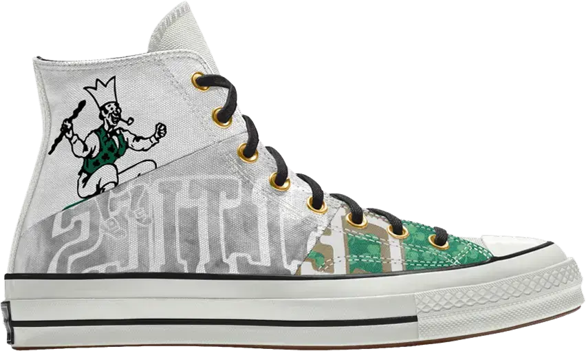  Converse NBA x Chuck 70 High &#039;Boston Celtics&#039; By You