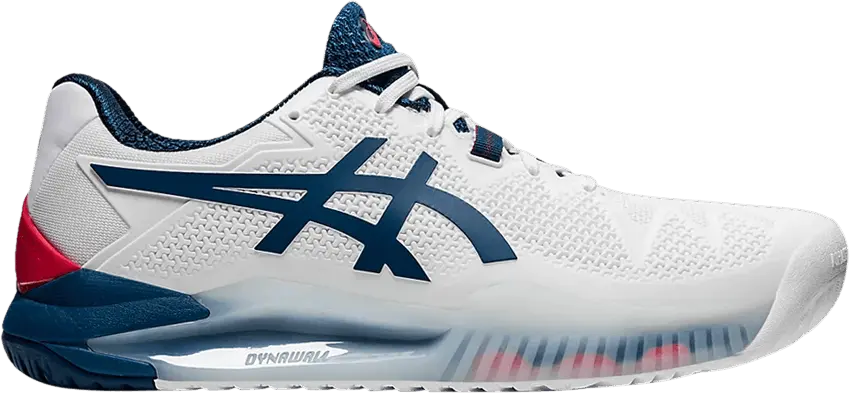  Asics Gel Resolution 8 &#039;White Mako Blue&#039;