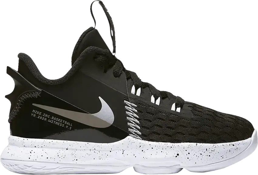  Nike LeBron Witness 5 PS &#039;Black Metallic Silver&#039;