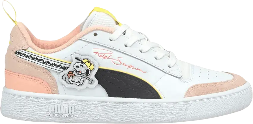  Puma Peanuts x Ralph Sampson Jr &#039;Snoopy - White Apricot Blush&#039;