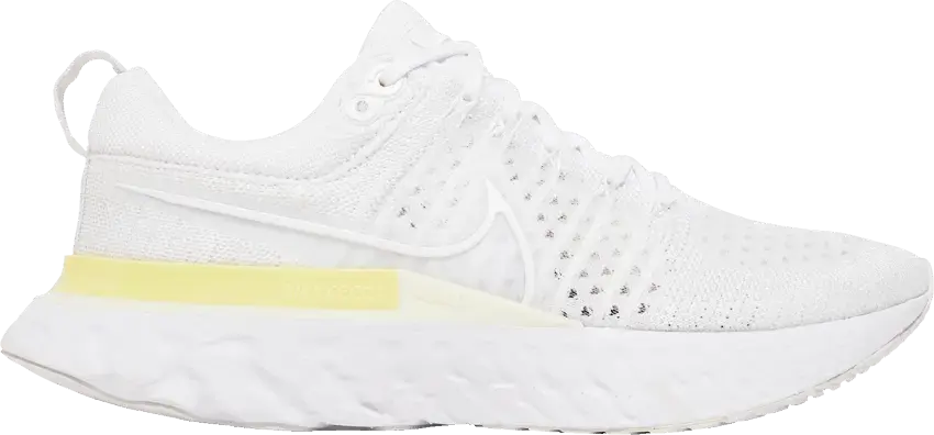  Nike React Infinity Run Flyknit 2 Platinum Tint Light Citron (Women&#039;s)