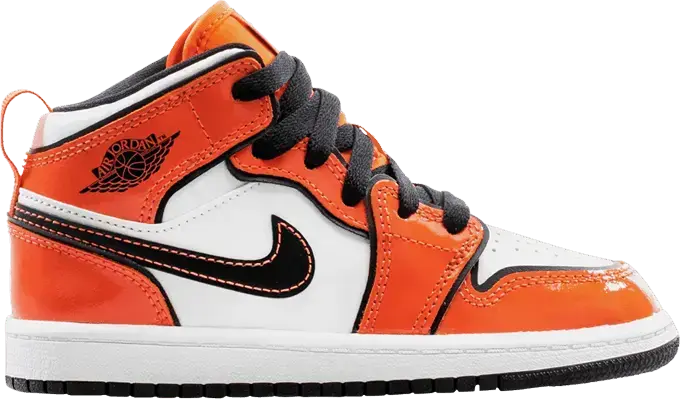  Jordan 1 Mid Turf Orange (PS)