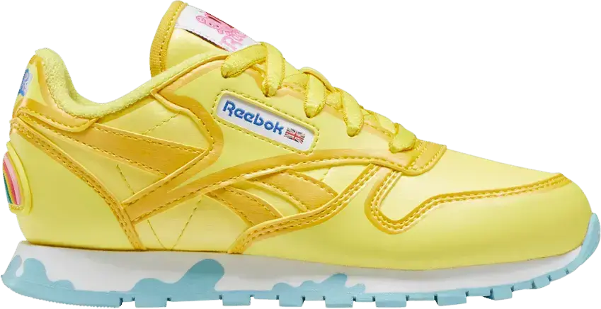  Reebok Peppa Pig x Classic Leather J &#039;Power Yellow&#039;