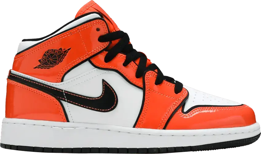  Jordan 1 Mid Turf Orange (GS)