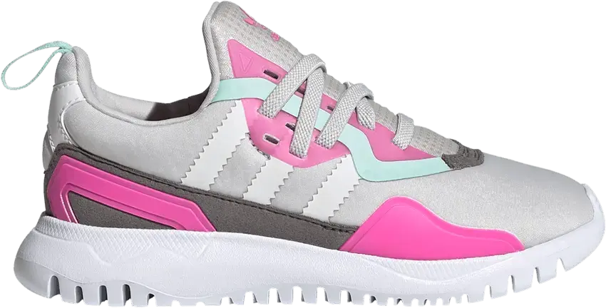  Adidas Flex J &#039;Grey Screaming Pink&#039;