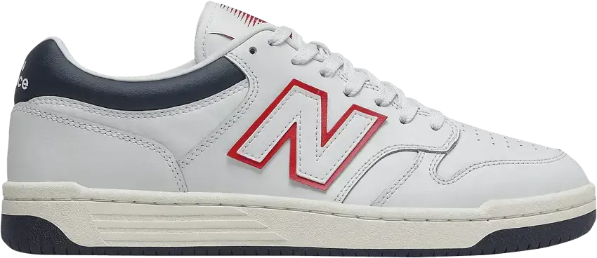  New Balance BB480 White Navy Red