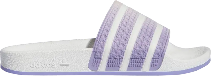  Adidas Wmns Adilette Slide &#039;White Light Purple Copper&#039;