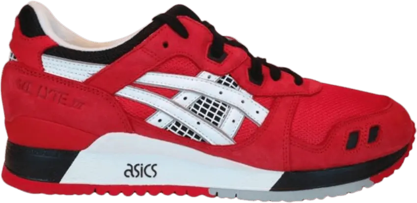  Asics ASICS Gel-Lyte III Red White Black